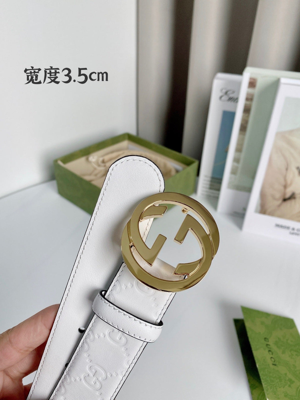 White and Golden Belt