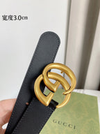 Double G Gold Buckle Belt