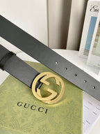 Interlocking G Smooth Leather Belt