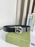 Interlocking G Smooth Leather Belt