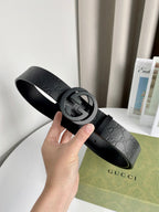 Interlocking G Smooth Leather Belt