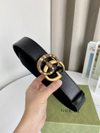 Double G Gold Buckle Belt