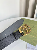 Double G Gold Buckle Belt