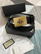 Interlocking G Guccissima Silver Belt