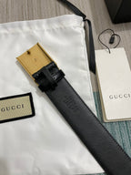 Interlocking G Guccissima Silver Belt