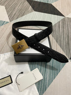 Interlocking G Guccissima Silver Belt