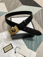 Interlocking G Guccissima Silver Belt
