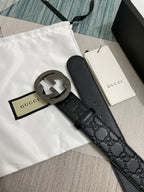 Interlocking G Guccissima Belt