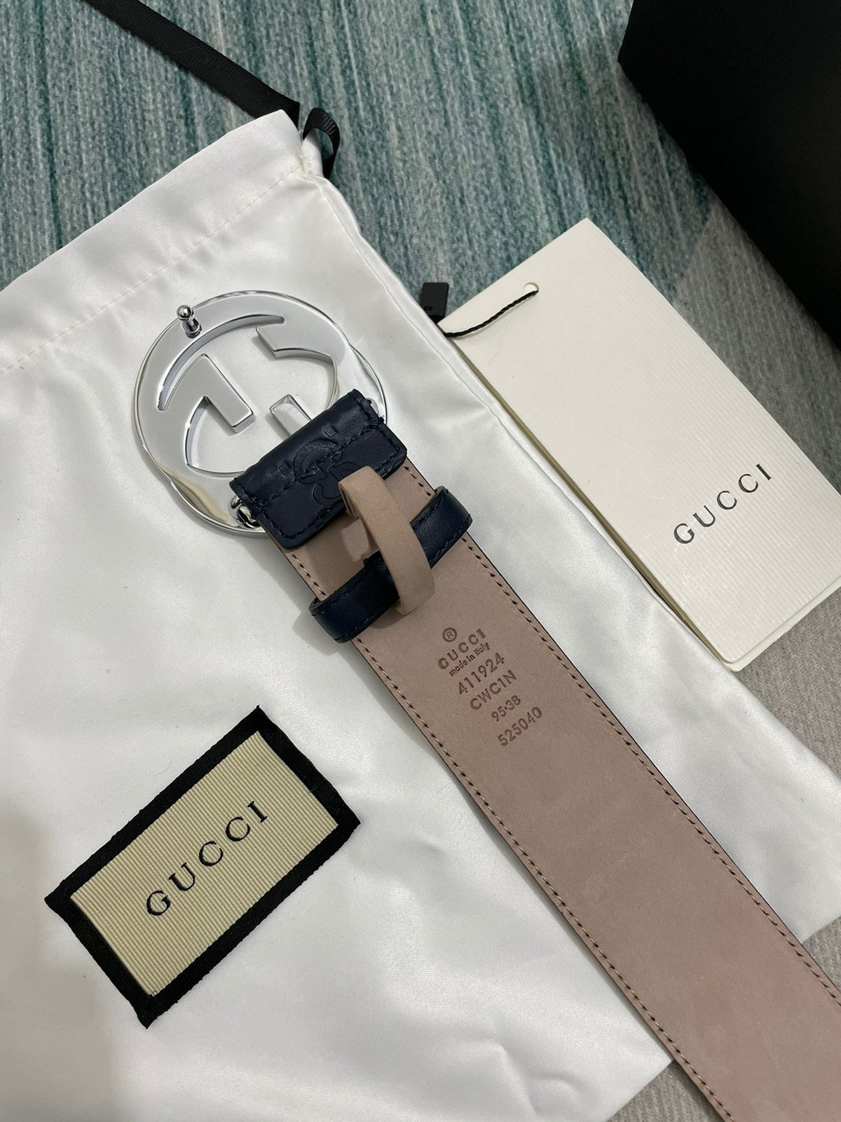 Interlocking G Guccissima Belt