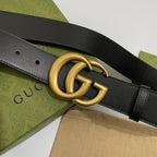 Double G Gold Buckle Belt