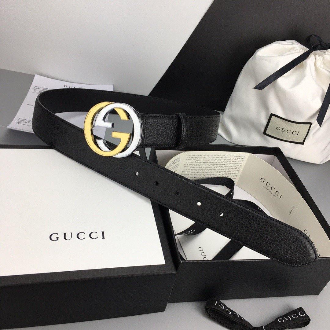 Interlocking G Gold Buckle Belt