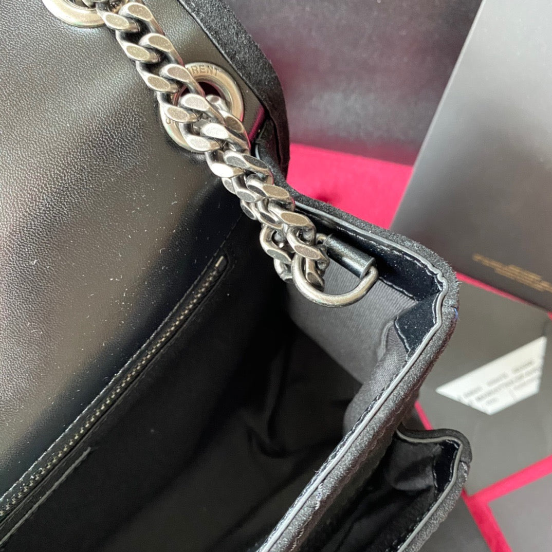 Loulou Suede Shoulder Bag