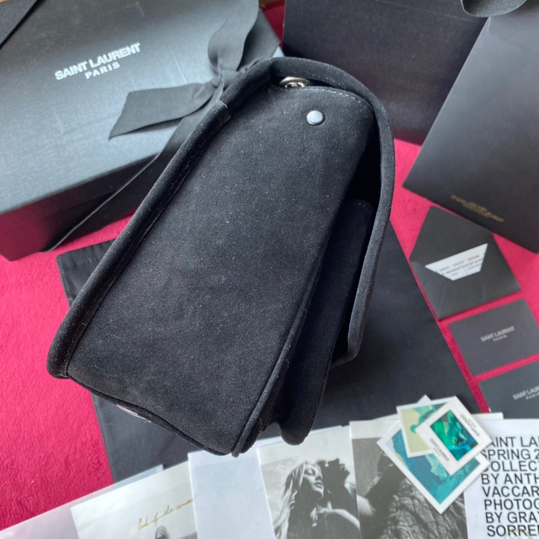 Loulou Suede Shoulder Bag