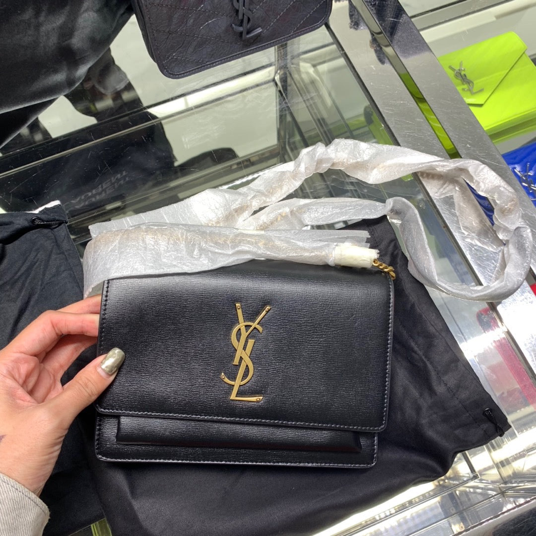 Kate Croc-Embossed Shoulder Bag