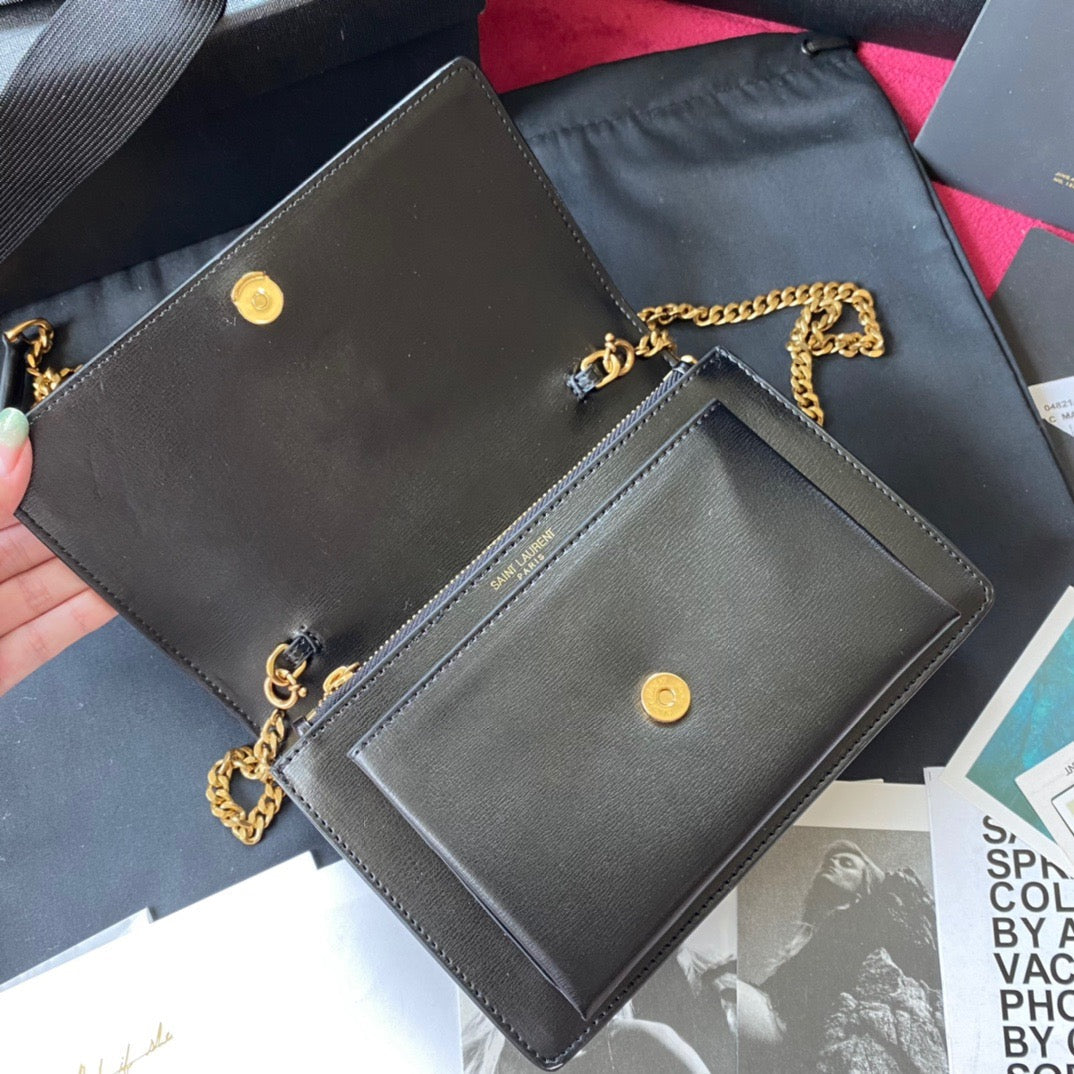 Kate Croc-Embossed Shoulder Bag