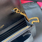 Kate Croc-Embossed Shoulder Bag