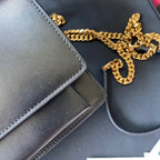 Kate Croc-Embossed Shoulder Bag