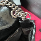 Niki Crinkled Chain Shoulder Bag