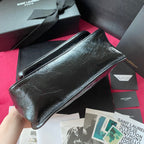Niki Crinkled Chain Shoulder Bag