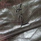 Niki Crinkled Chain Shoulder Bag