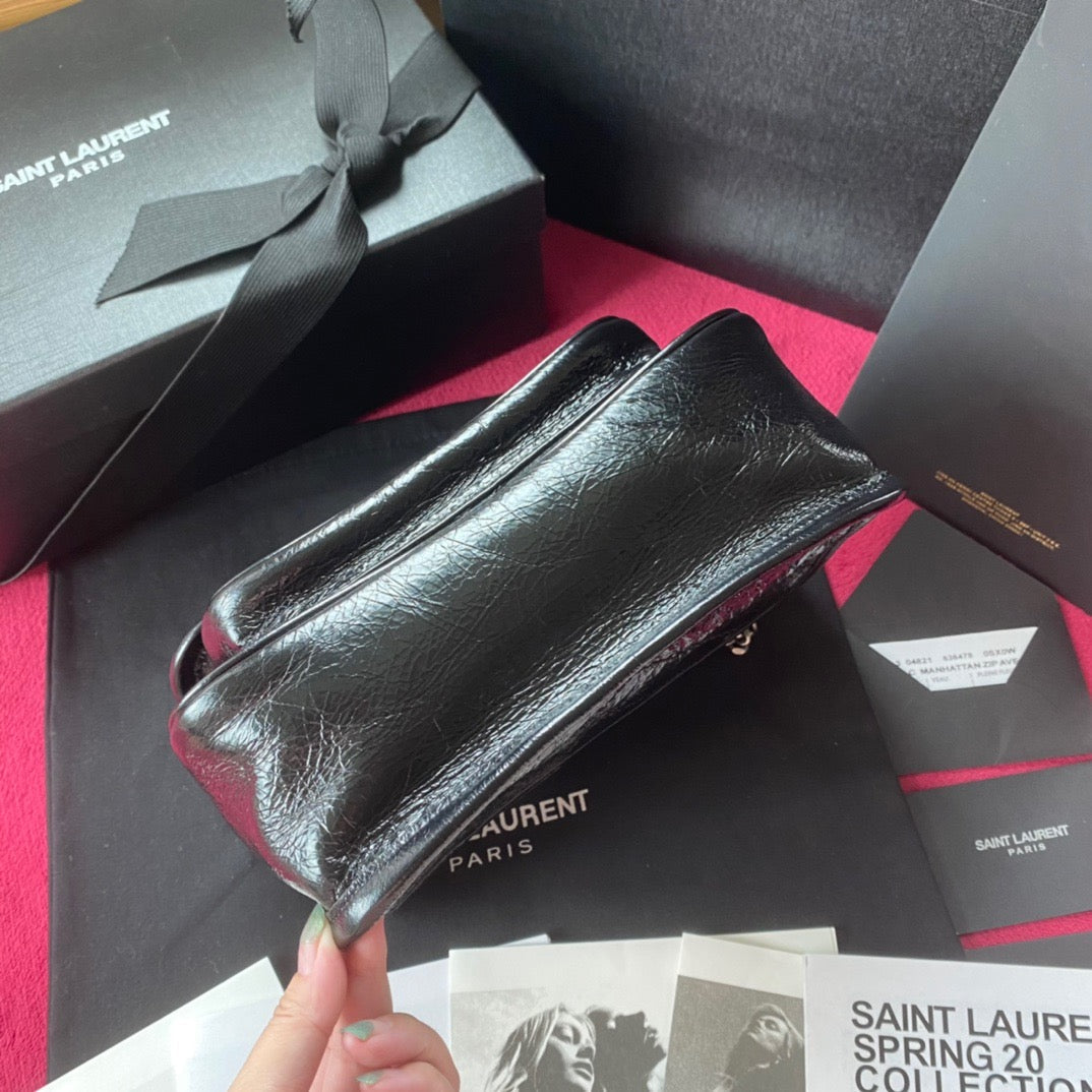 Niki Crinkled Shoulder Bag