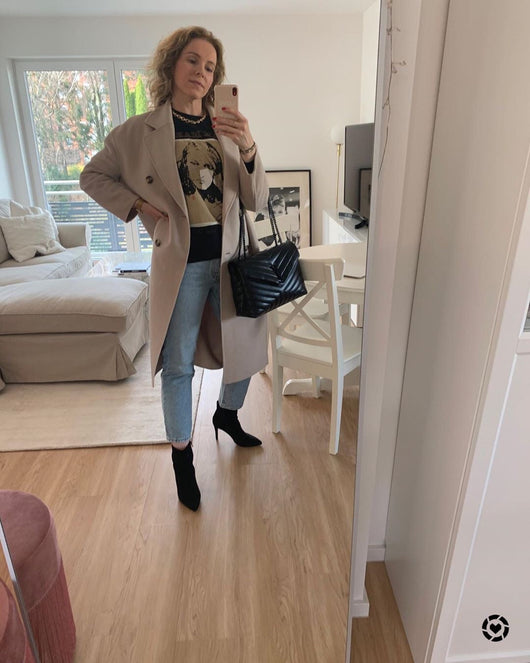 Black and Gold Shoulder Bag