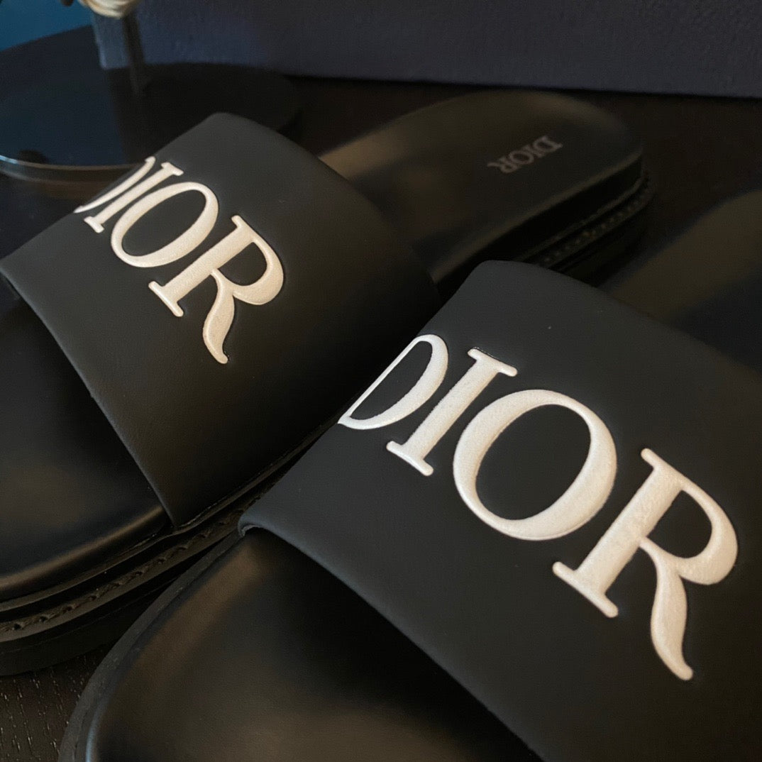 Black Rubber Text Logo Single Band - Men's