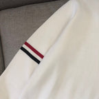 Black Wool Armband Stripe Crewneck - Men's