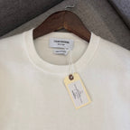 Black Wool Armband Stripe Crewneck - Men's