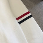 Black Wool Armband Stripe Crewneck - Men's