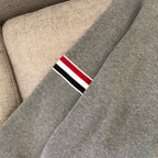 Black Wool Armband Stripe Crewneck - Men's