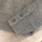 Black Wool Armband Stripe Crewneck - Men's
