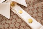 Beige Jacquard Monogram Short-Sleeve - Men's