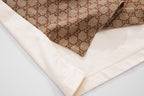 Beige Jacquard Monogram Short-Sleeve - Men's