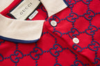 Red Jacquard Monogram Short-Sleeve - Men's