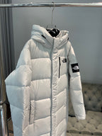 White and Brown Parka - Men's