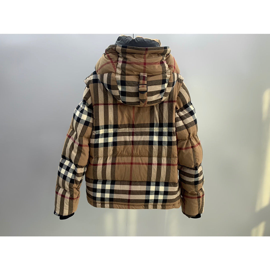 Check Puffer Jacket - Men's