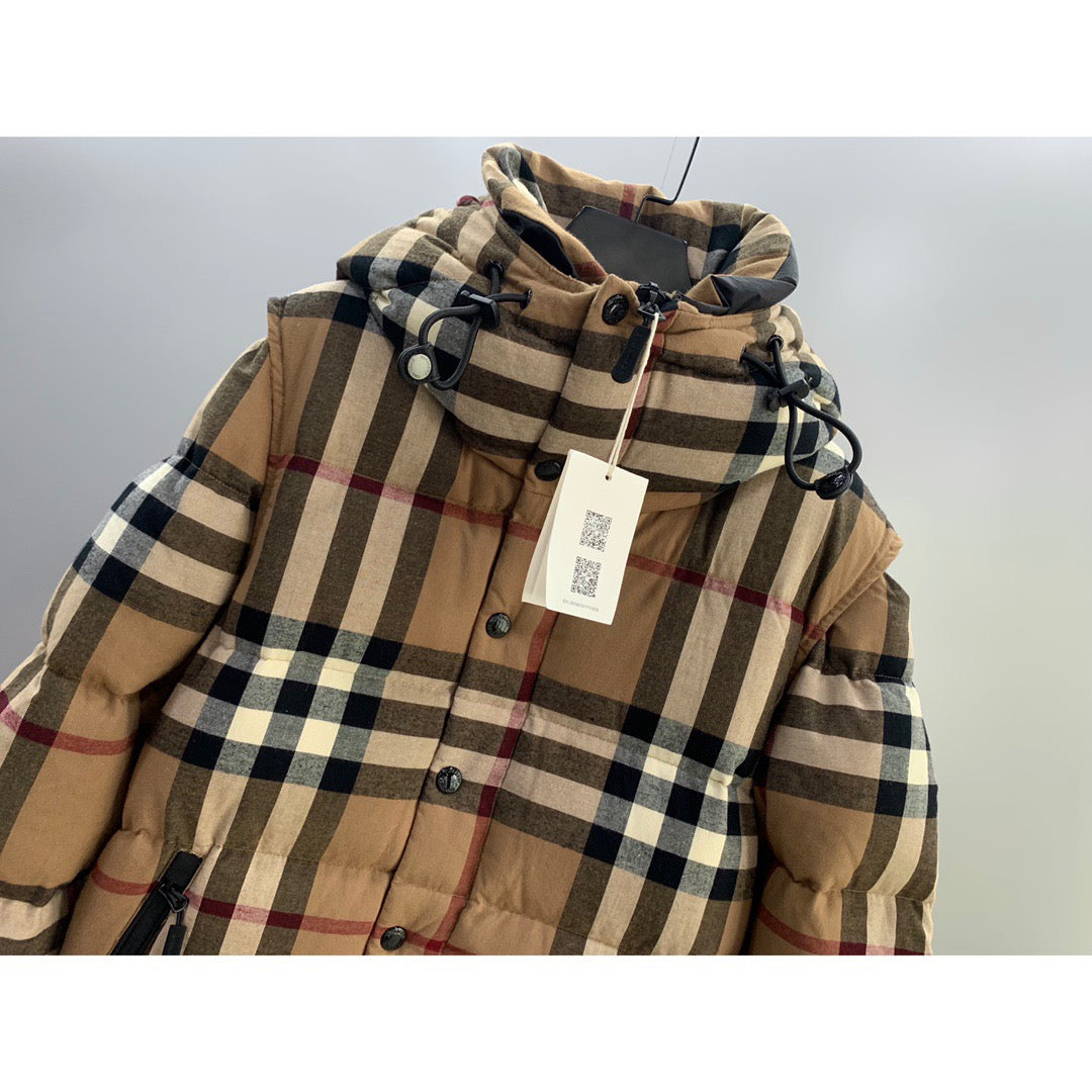 Check Puffer Jacket - Men's