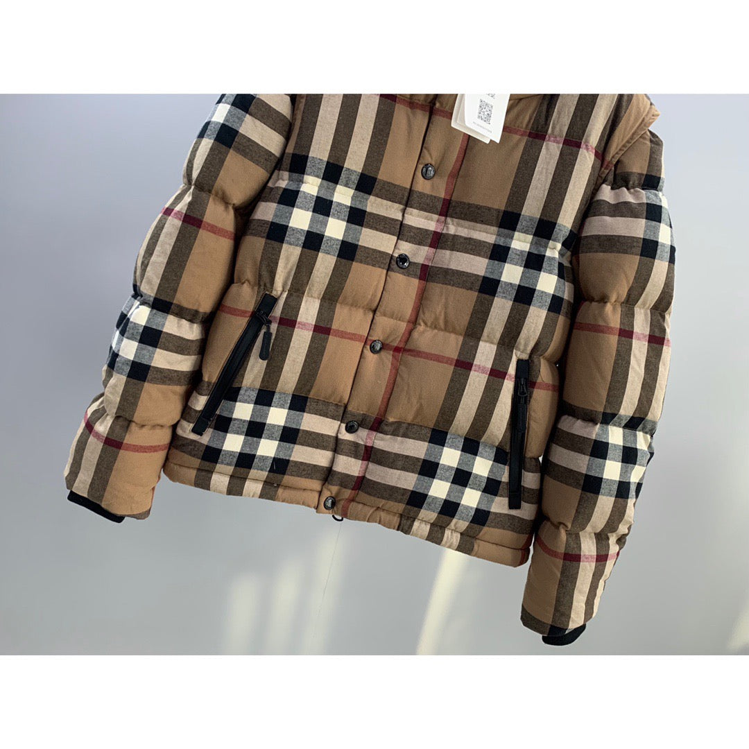 Check Puffer Jacket - Men's