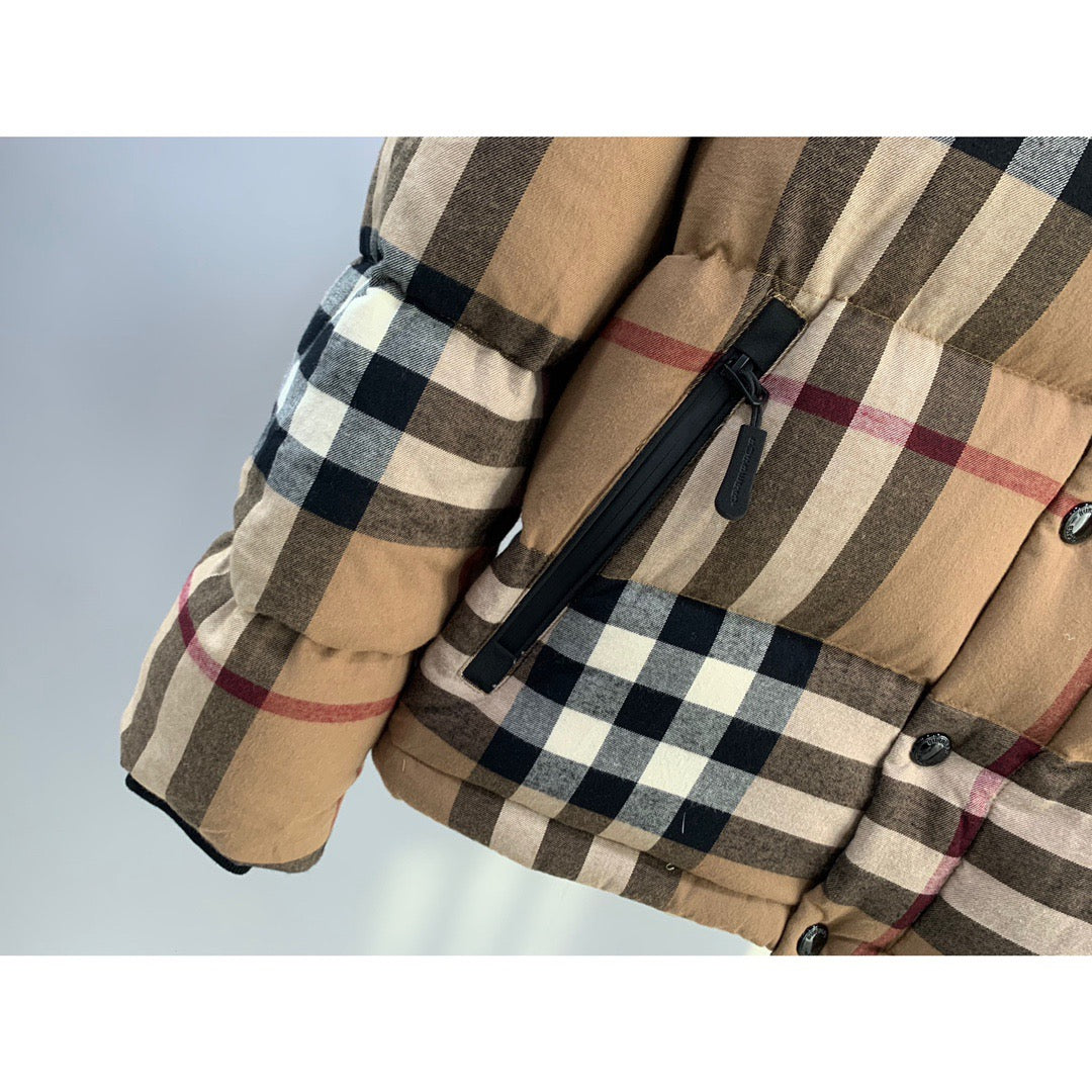 Check Puffer Jacket - Men's