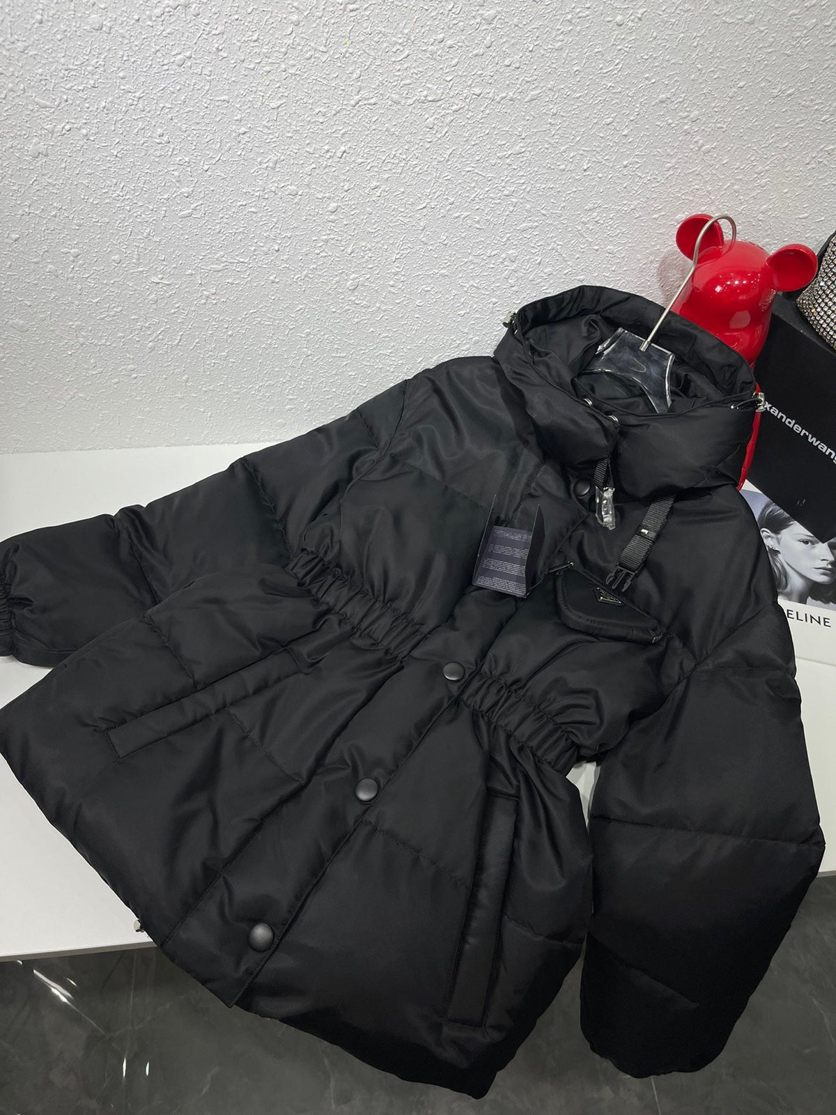 Black Puffer Jacket - Women's