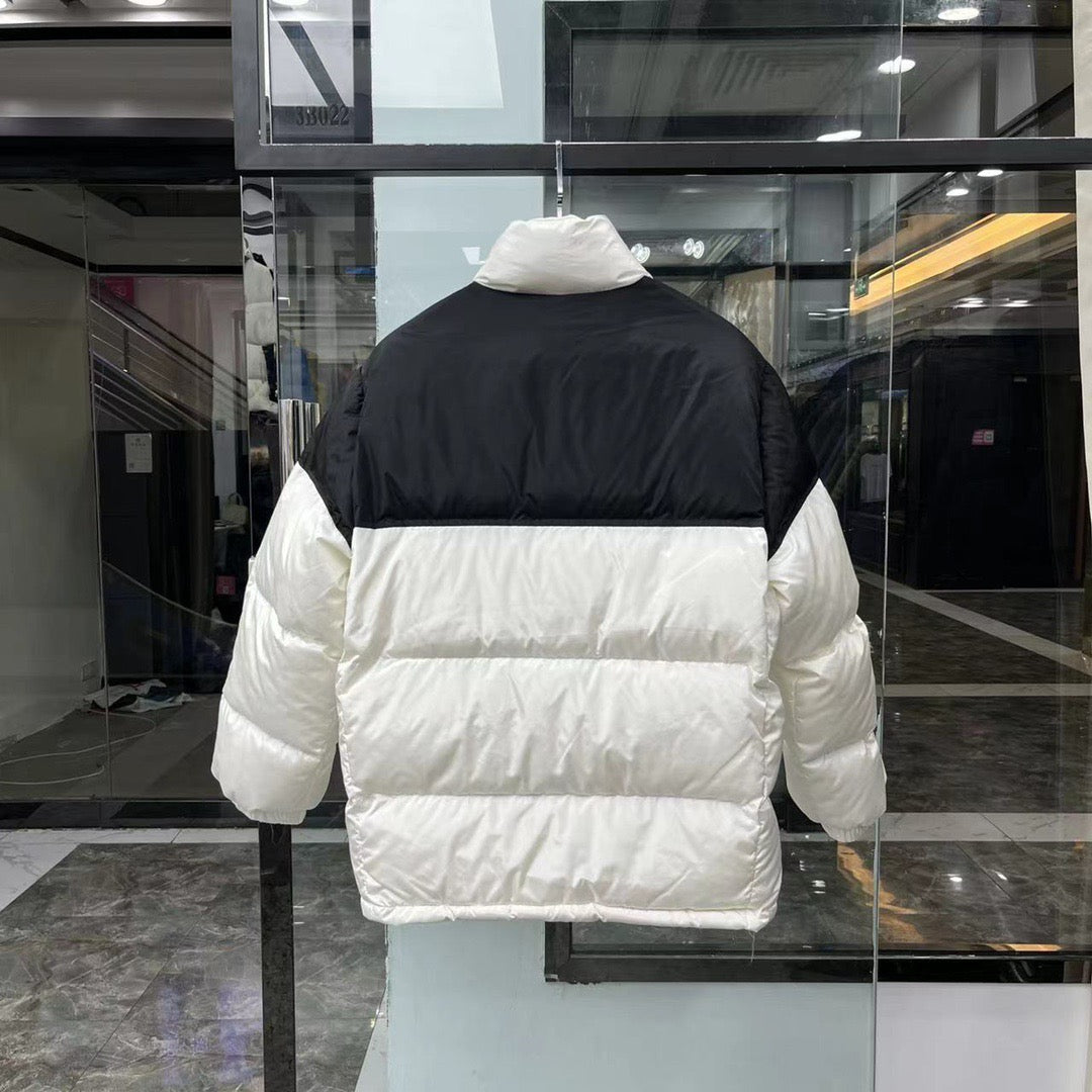 Black and White Puffer Jacket - Men's