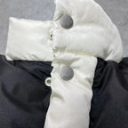 Black and White Puffer Jacket - Men's