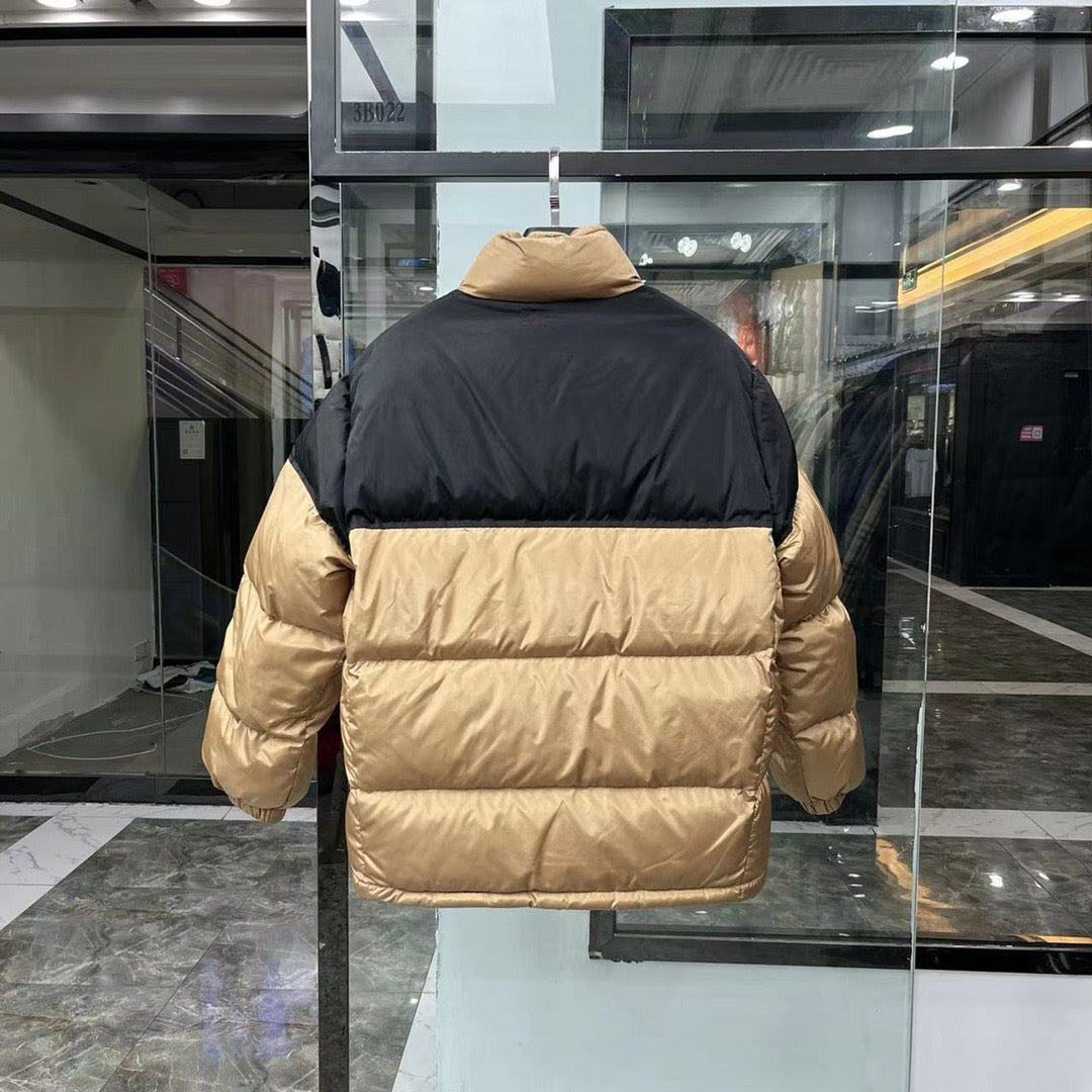 Black and White Puffer Jacket - Men's