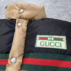 Black and White Puffer Jacket - Men's