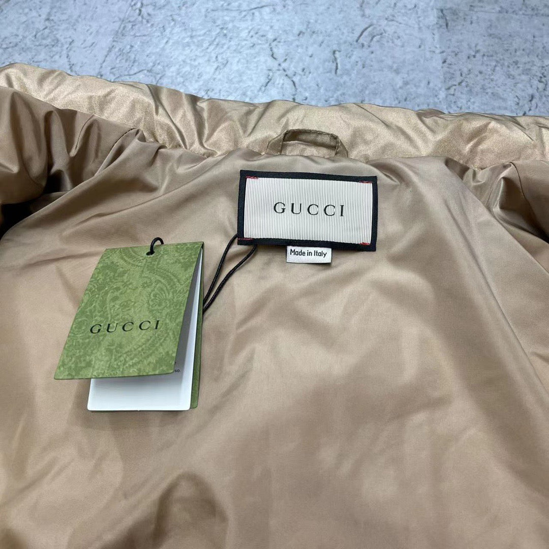 Black and White Puffer Jacket - Men's