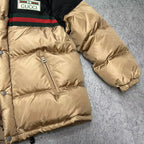 Black and White Puffer Jacket - Men's