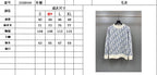 Blue Jacquard Contrast Trim Crewneck - Men's