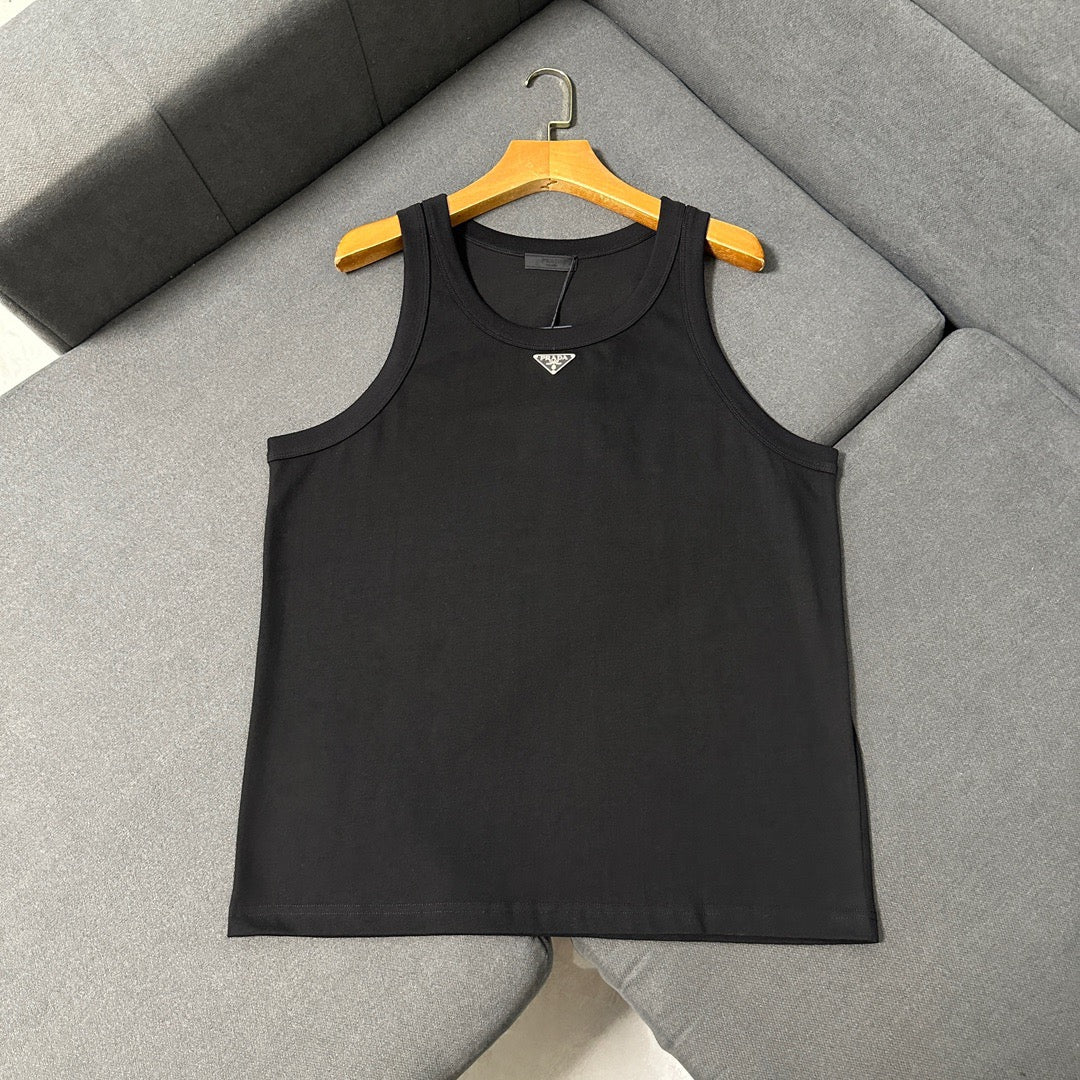 Black and White Tank Top - Men's
