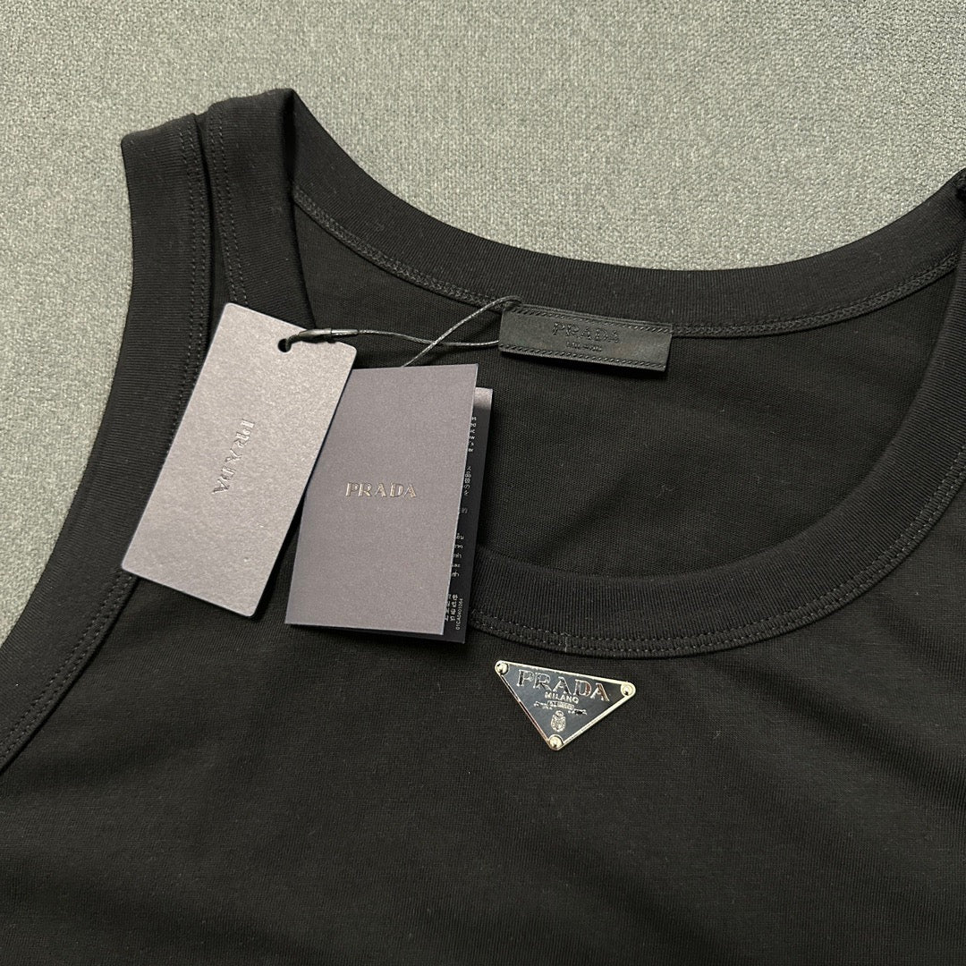 Black and White Tank Top - Men's